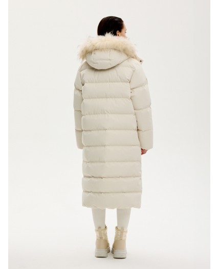 ПАЛЬТО пуховое 6з9424 молоко