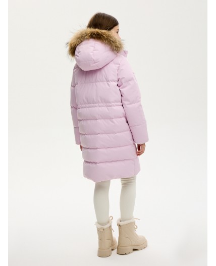 ПАЛЬТО пуховое 6з9224 розовый