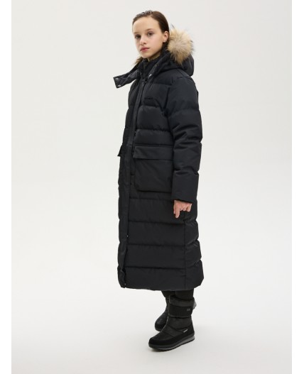 ПАЛЬТО пуховое 6з9424 черный