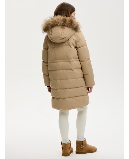 ПАЛЬТО пуховое 6з9224 беж