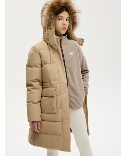 ПАЛЬТО пуховое 6з9224 беж