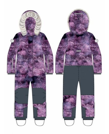 Комбинезон 8з3425 сухая роза/графит