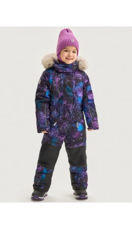 Комбинезон 8з3625 цикламен/черный