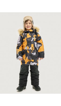 Комбинезон 8з0925 горчица/черный