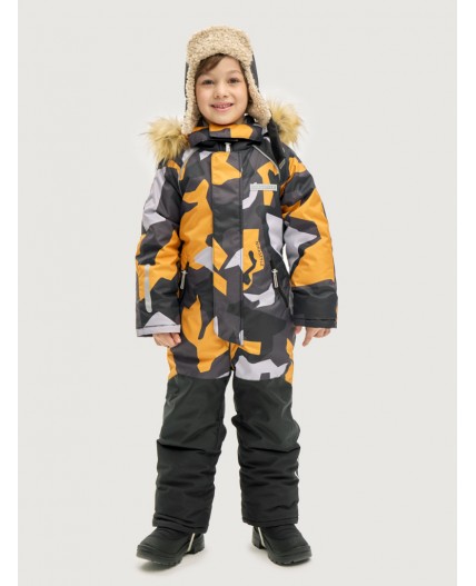 Комбинезон 8з0925 горчица/черный