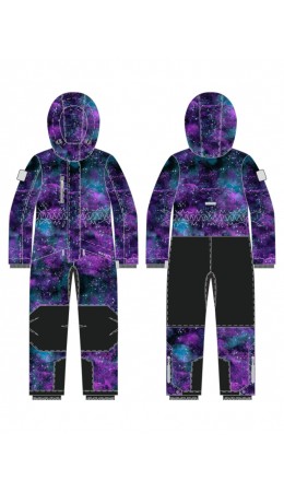 Комбинезон 8з3825 цикламен/черный