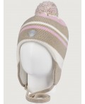 Шапка 11з15425 беж/светло-розовый