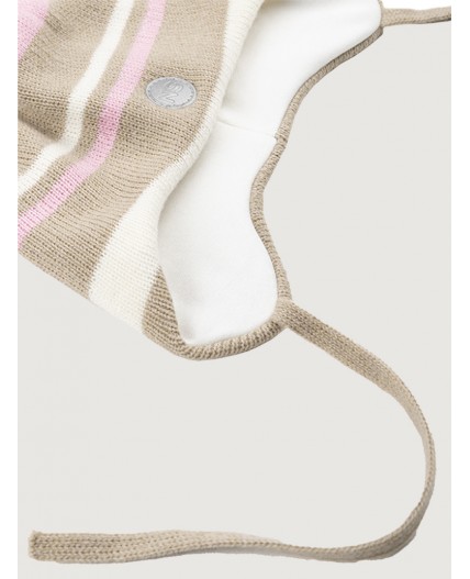 Шапка 11з15425 беж/светло-розовый