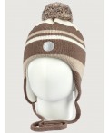 Шапка 11з15425 кофе/молоко