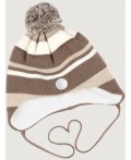 Шапка 11з15425 кофе/молоко