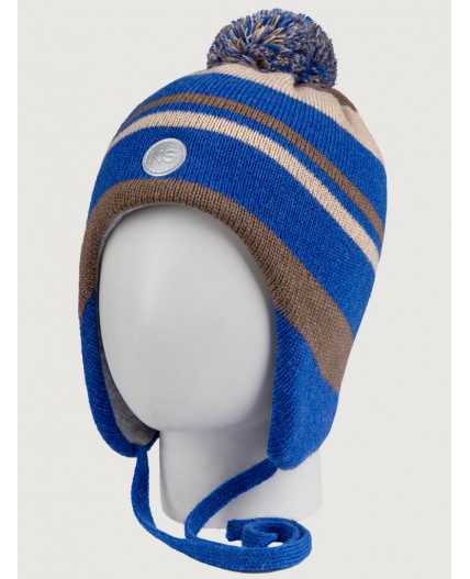 Шапка 11з15425 электрик/кофе