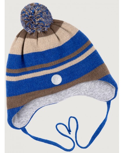 Шапка 11з15425 электрик/кофе