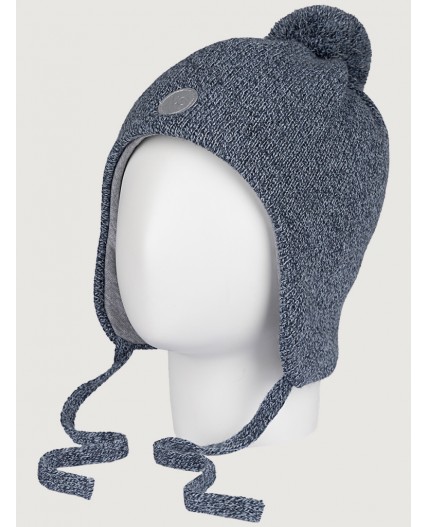 Шапка 11з15425 серо/голубой