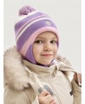 Шапка 11з15425 фиалка/светло-розовый