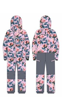 Комбинезон 8з1825 розовый/инжир