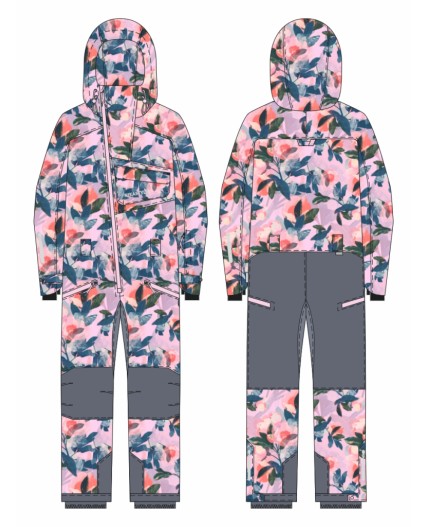 Комбинезон 8з1825 розовый/инжир