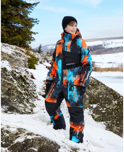 Комбинезон 8з1525 оранж/черный