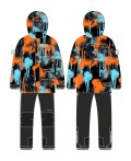 Костюм 7з1725 оранж/черный