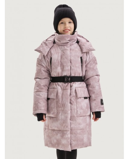 Пальто 6з7425 пудра