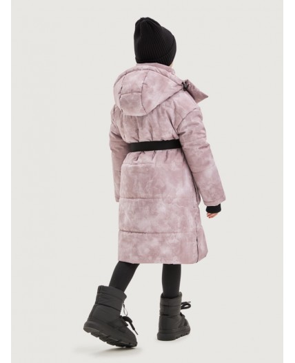 Пальто 6з7425 пудра