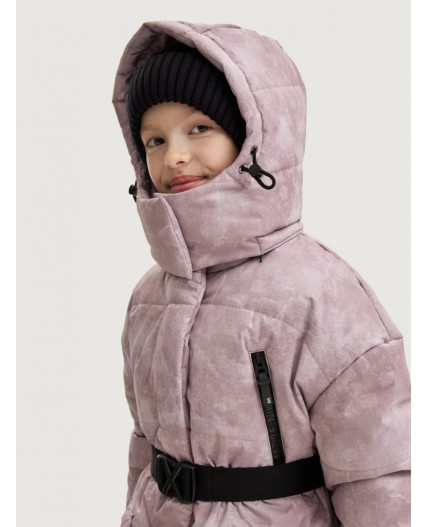 Пальто 6з7425 пудра