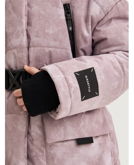 Пальто 6з7425 пудра