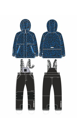 Костюм 7з2725 электрик/черный