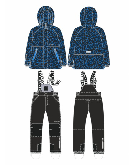 Костюм 7з2725 электрик/черный