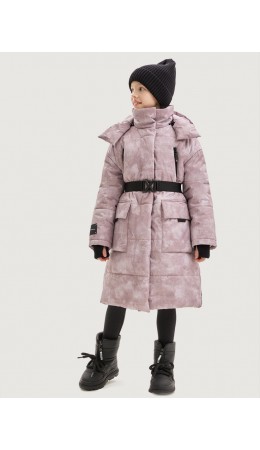 Пальто 6з7625 пудра
