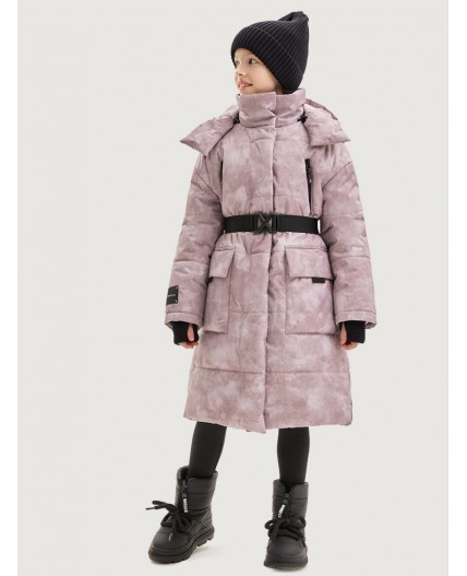 Пальто 6з7625 пудра