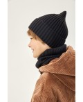 Комплект шапка и снуд 12м21526 черный
