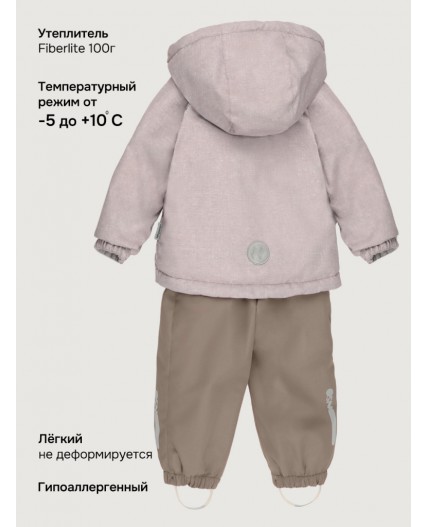 Костюм 7м0226 беж/капучино