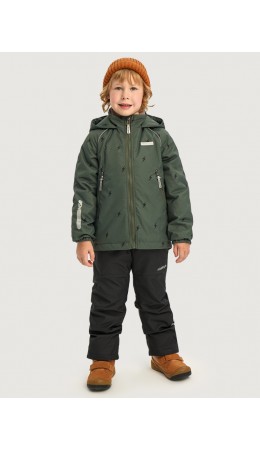 Костюм 7м0926 хаки/черный