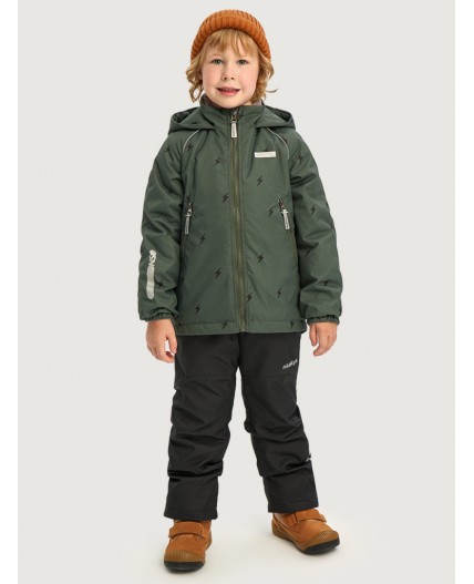 Костюм 7м0926 хаки/черный