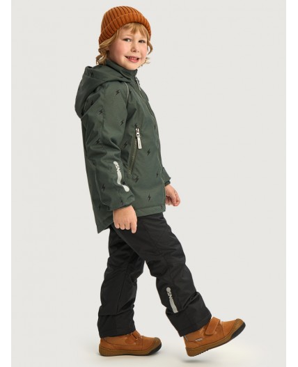 Костюм 7м0926 хаки/черный