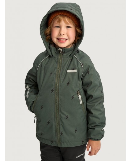 Костюм 7м0926 хаки/черный