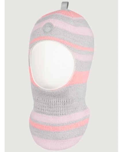 Балаклава 10з15225 серый/розовый