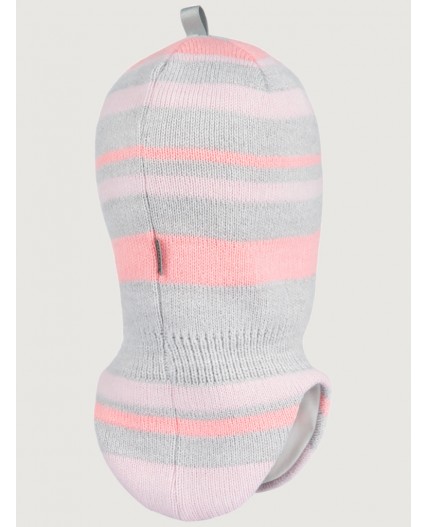 Балаклава 10з15225 серый/розовый