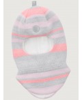 Балаклава 10з15225 серый/розовый