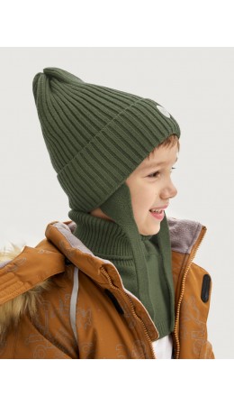 Комплект шапка и манишка 12з16025 хаки