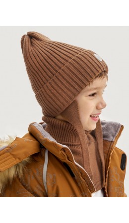 Комплект шапка и манишка 12з16025 кэмел