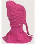 Комплект шапка и манишка 12з16025 фуксия