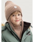 Комплект шапка и манишка 12з16025 орех