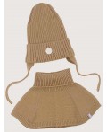 Комплект шапка и манишка 12з16025 орех