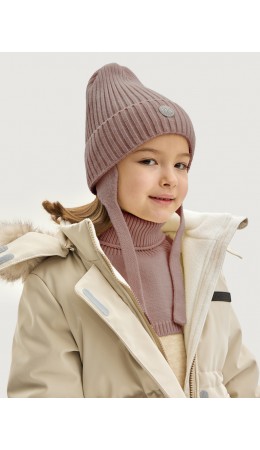 Комплект шапка и манишка 12з16025 какао