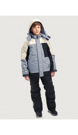 Костюм 7з5725 сталь/черный