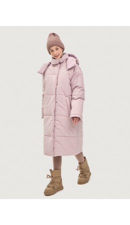 Пальто 6з9425 пудра