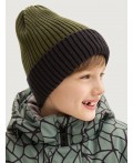Шапка 11з16125 хаки/черный