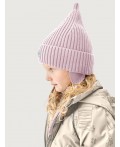 Комплект шапка и манишка 12м21026 пудра