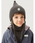 Комплект шапка и манишка 12м21126 кофе